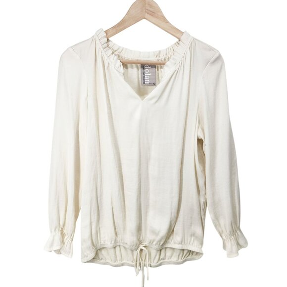 Dolan Left‎ Coast Collection Womens Cream Top  Petite XS - Picture 1 of 7